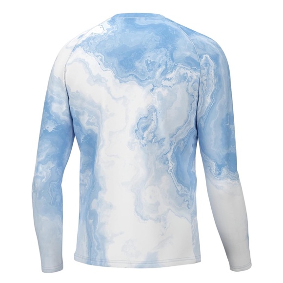 ‎✨NWT✨ HUK Pursuit Pattern Mens Long Sleeve Sun Protecting Fishing Shirt - Picture 2 of 7